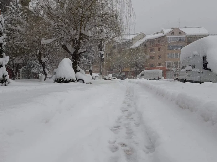 
    Peste noapte (23∕24 martie), a nins viscolit în aprope toată ţaraFoto: captură Facebook  