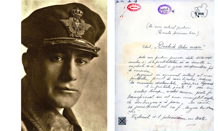 „Deschide ochii mari”, un manuscris redactat de Romeo Popescu  (© Muzeul Militar Național “Regele Ferdinand I”)