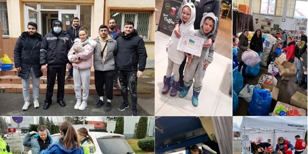 Mobilizarea din Vâlcea pentru sprijinirea refugiaţilor din Ucraina Foto colaj
