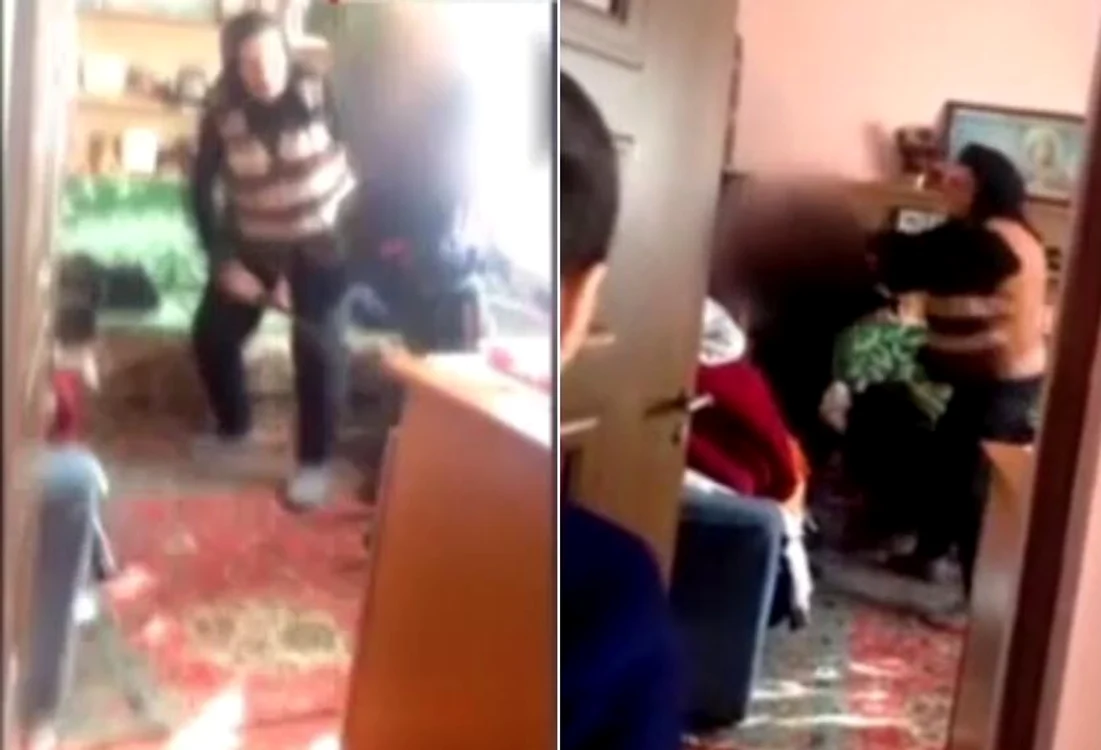 
    Bunica bătăușă a recunoscut că i-a agresat pe copii, dar nu va scăpa de dosar penal. Foto: captură stirileprotv.ro   