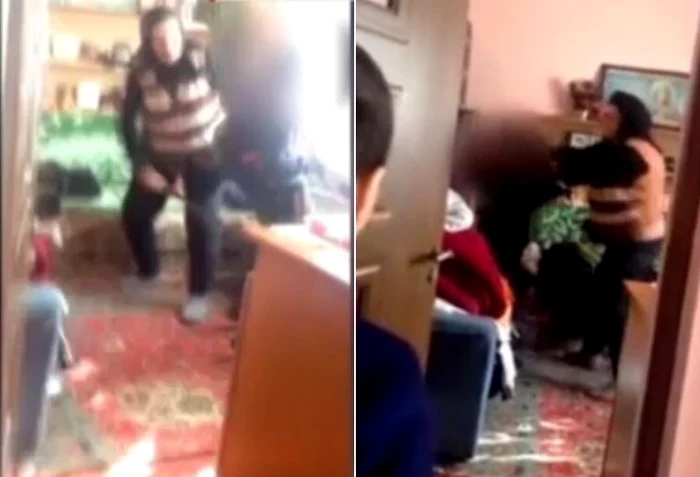 Bunica bătăușă a recunoscut că i-a agresat pe copii, dar nu va scăpa de dosar penal. Foto: captură stirileprotv.ro