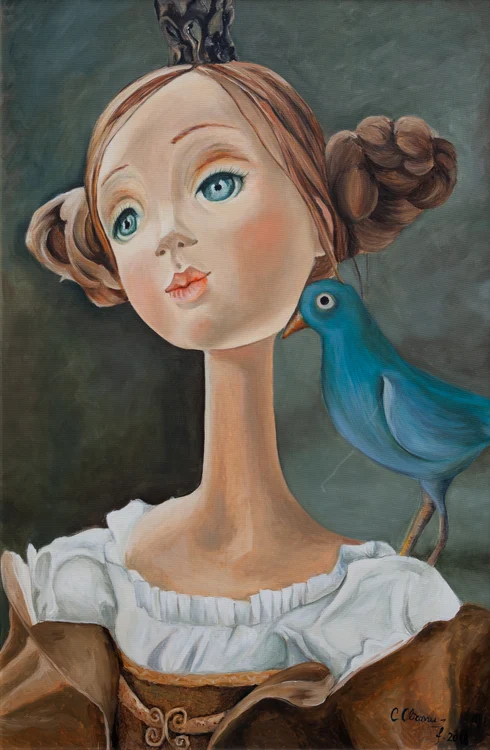 Carmen Olteanu a început să picteze în liceu