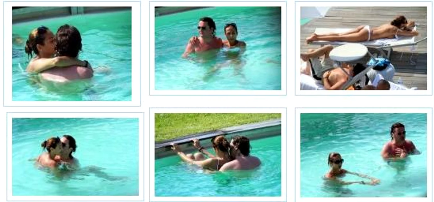 Florina Marincea şi miliardarul italian la piscină