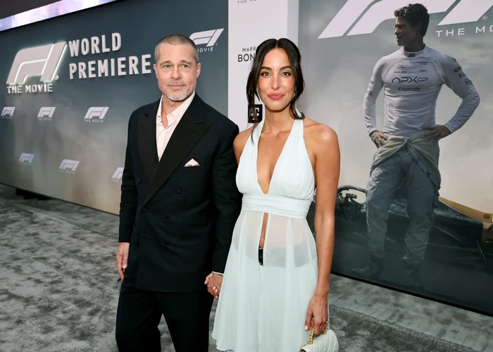 Brad Pitt și Ines de Ramon la premiera mondială a filmului F1,16 iunie 2025, New York, Foto Jamie McCarthy, Getty Images pentru Warner Bros (5) jpg