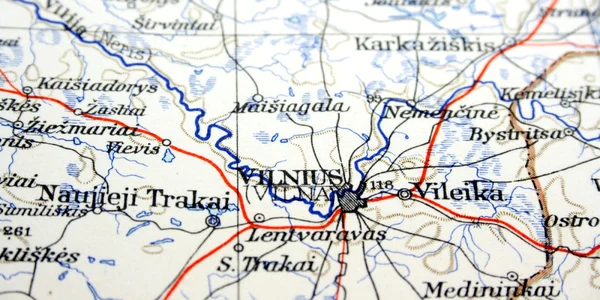 Vilnius Lituania harta FOTO Shutterstock
