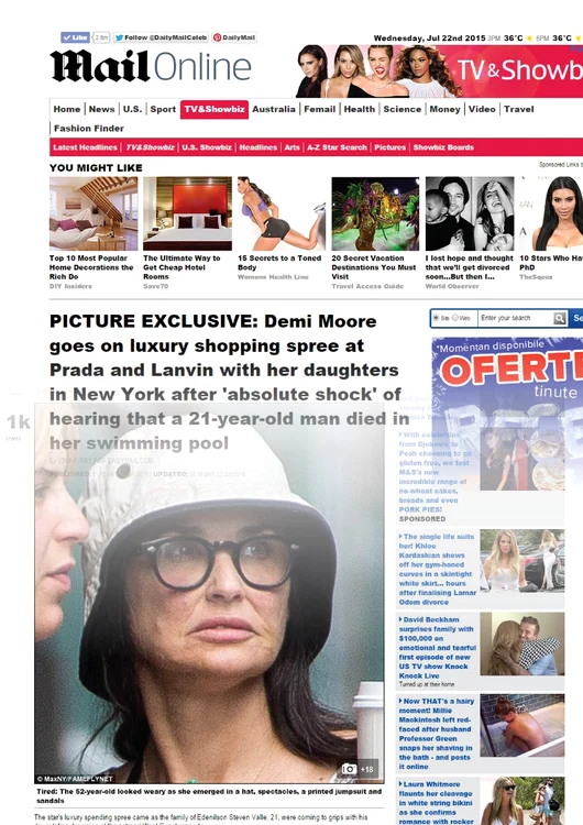 
    Demi Moore are mari probleme cu tenul. La 52 de ani este o epavăfoto: dailymail.co.uk  