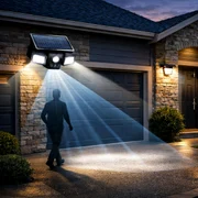 Iluminat pentru securitate cu lămpi solare Foto LED Network jpg