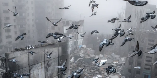 Orașul distrus Kostiantinivka  Donețk FOTO EPA EFE jpg