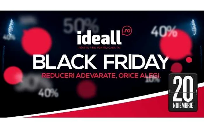 Ideall sărbătoreşte Black Friday 2015.