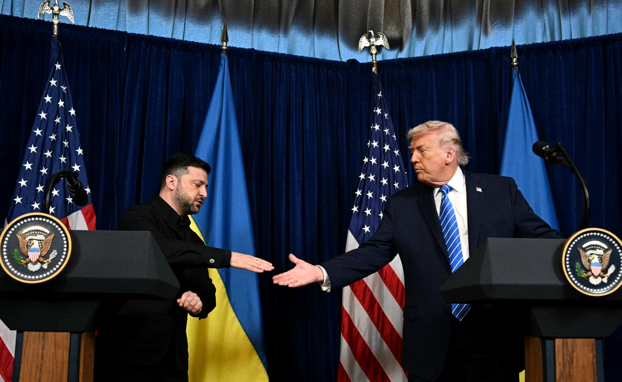 Trump și Zelenski vo pace cu Rusia. FOTO: AFP