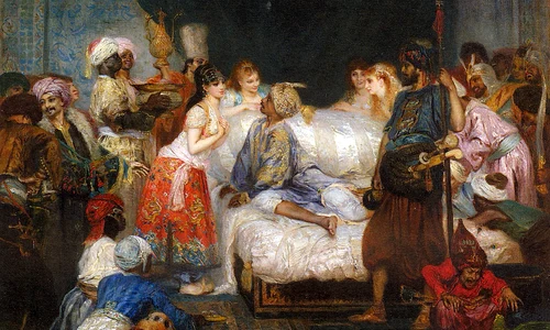 Harem, pictură de Fernand Cormon de la sfârșitul secolului al XIX-lea (© Musée d'art et d'histoire de Narbonne / Wikimedia Commons)