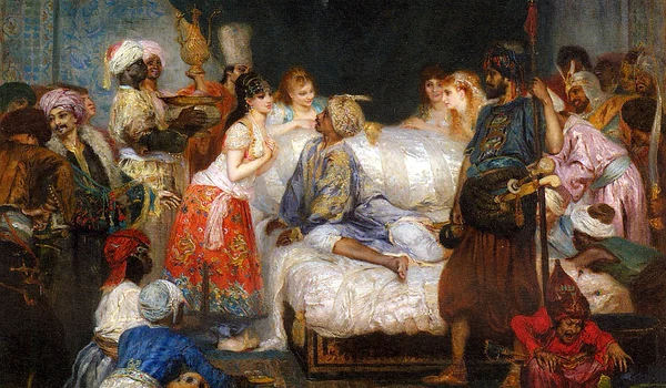 Harem, pictură de Fernand Cormon de la sfârșitul secolului al XIX-lea (© Musée d'art et d'histoire de Narbonne / Wikimedia Commons)