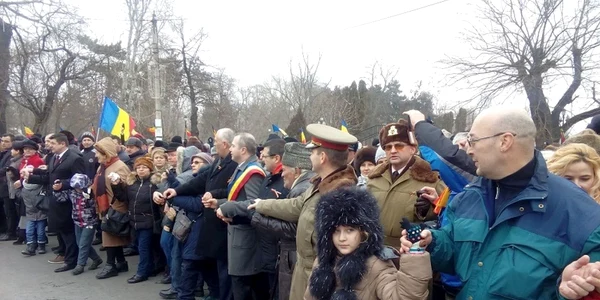 Hora Unirii la Galaţi FOTO Arhiva Adevărul