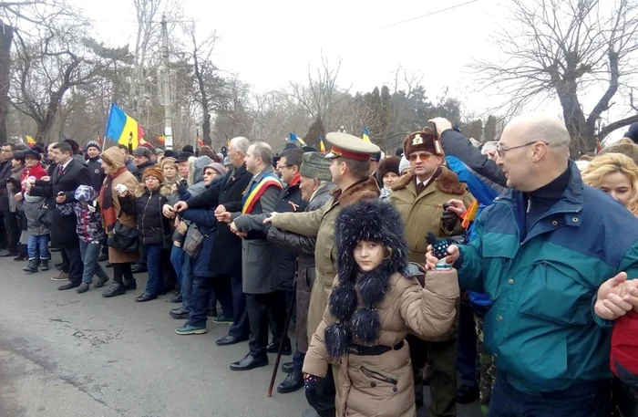 Hora Unirii, în 2017, la Galaţi FOTO Arhiva Adevărul