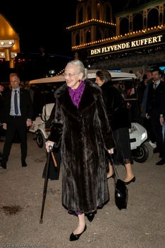 Regina Margrethe a II-a la premiera spectacolului de balet „Spărgătorul de nuci”. FOTO: Casa Regală daneză