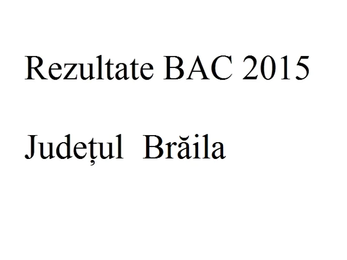 Edu.ro rezultate Bacalaureat 2015 Brăilafoto: click.ro