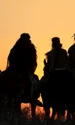 Reconstituire din 2017 a călăreților din Botai (Kazahstan), în documentarul TV: „Equus – Povestea calului” (© Niobe Thompson, Handful of Films, Vancouver, Canada)