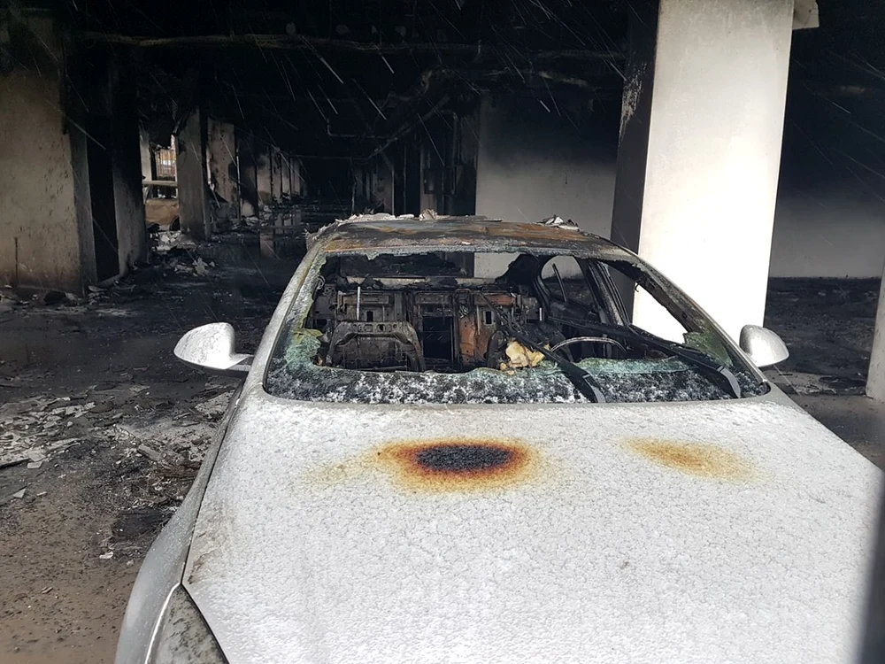 94 de apartamente au fost afectate FOTO: Călin Gavrilaș