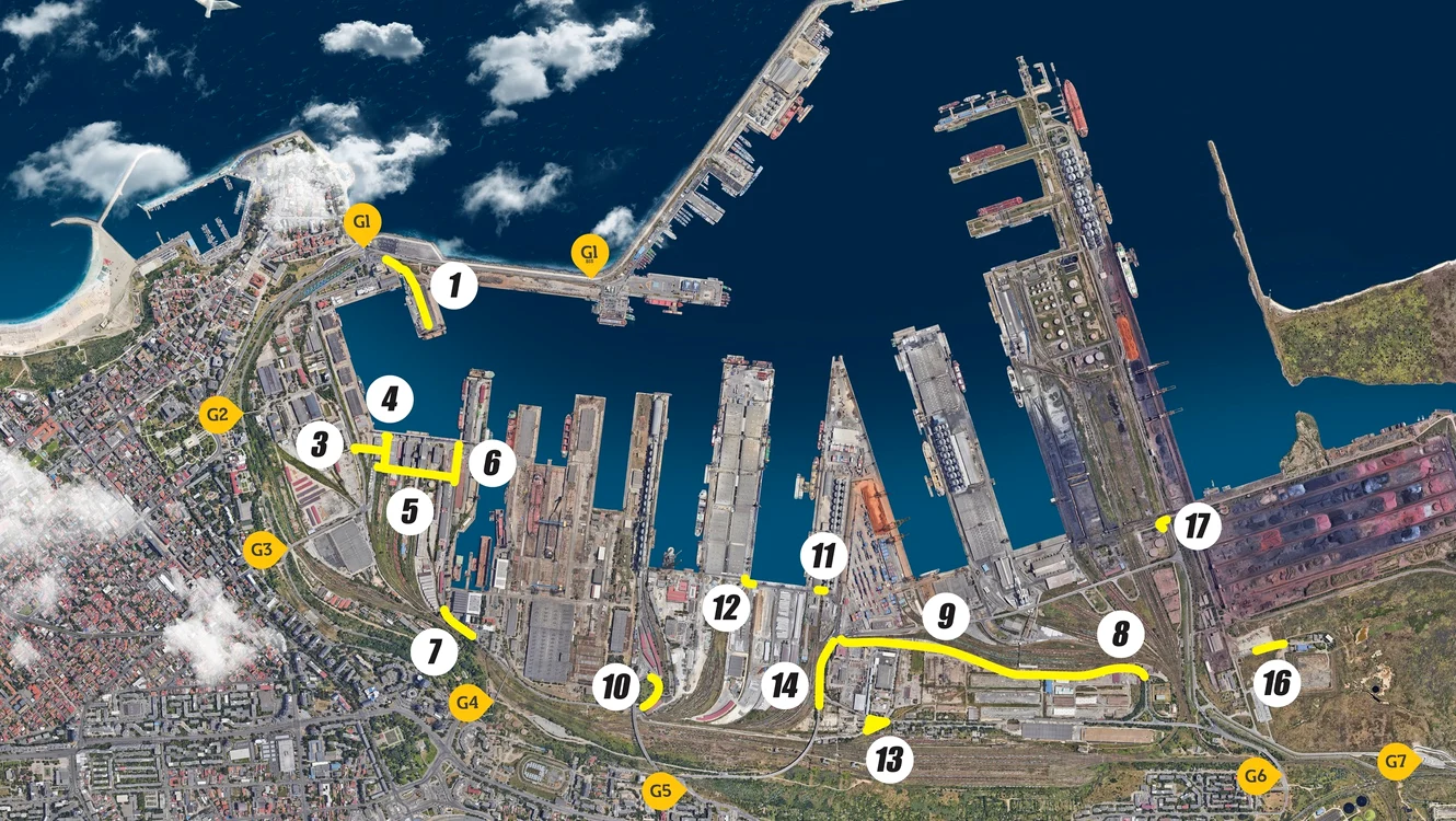 foto anexă străzi port constanța numerotate de la 1 la 17