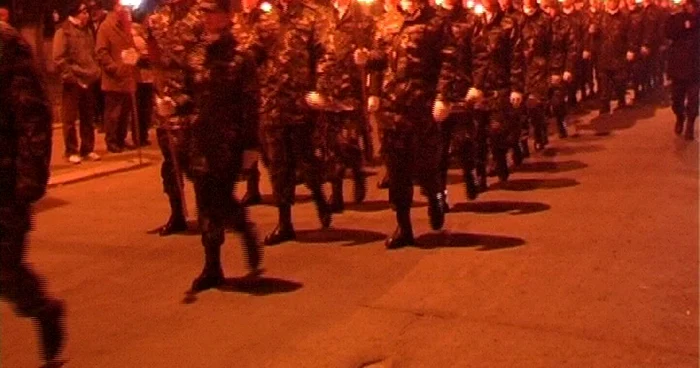 Retragere de torţe, în cadrul manifestărilor dedicate împlinirii a 420 de ani de la urcarea pe tron a lui Mihai Viteazul
