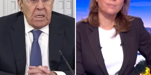 un canal tv din franta, acuzat ca l au lasat pe Serghei Lavrov „ă și desfășoare liniștit propaganda” foto captura video youtube franceinfo png