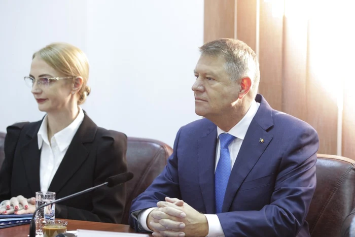 Klaus Iohannis si Lia Savonea la sedinta CSM FOTO Inquam  / Octav Ganea