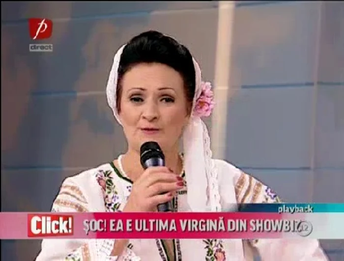 Elena Milea, în platoul emisiunii Click