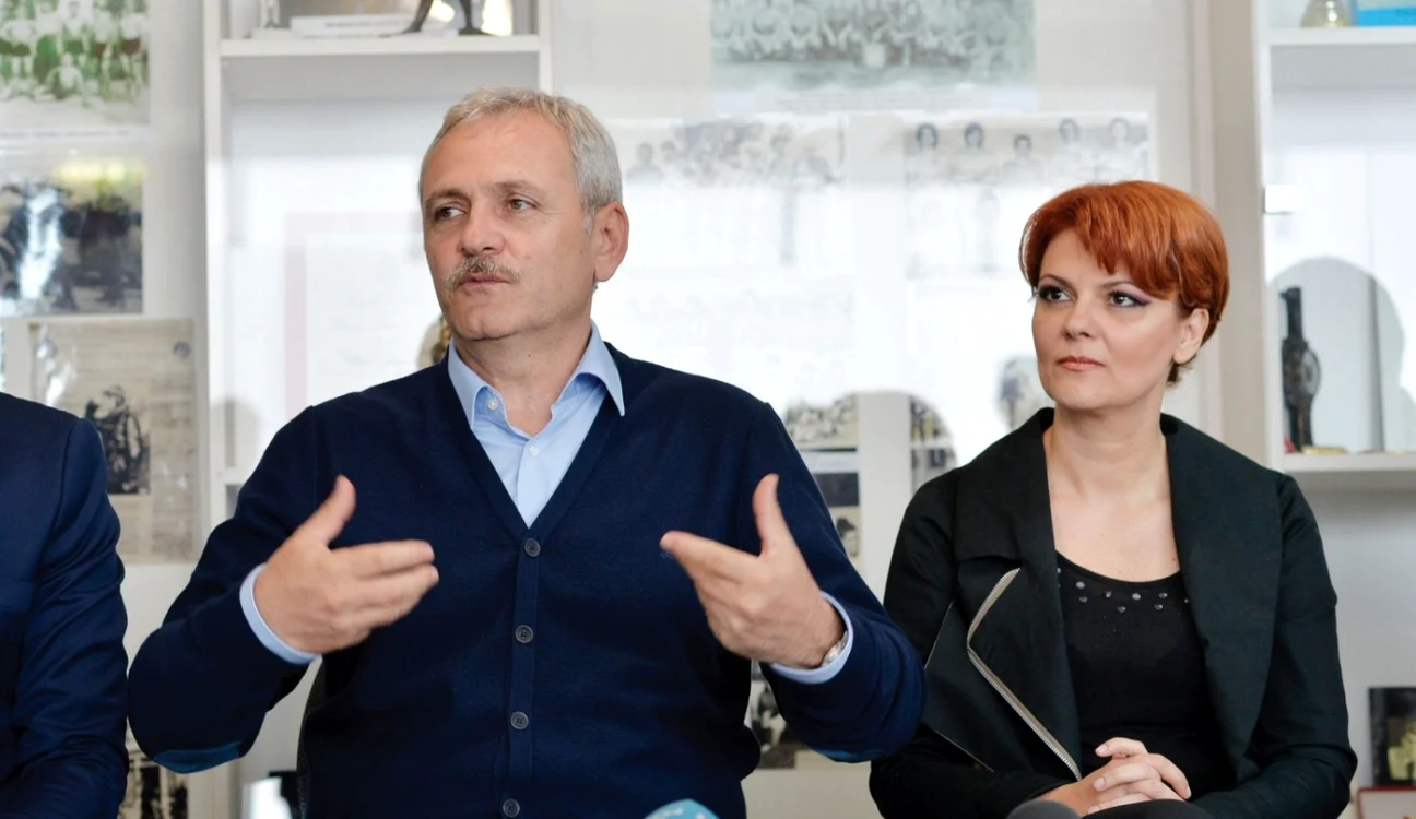 Liviu Dragnea şi Lia Olguţa Vasilescu se ceartă pe legea salarizării Foto INQUAM PHOTOS