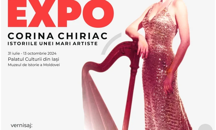 Expoziția „Corina Chiriac, istoriile unei mari artiste”, la Palatul Culturii din Iași
