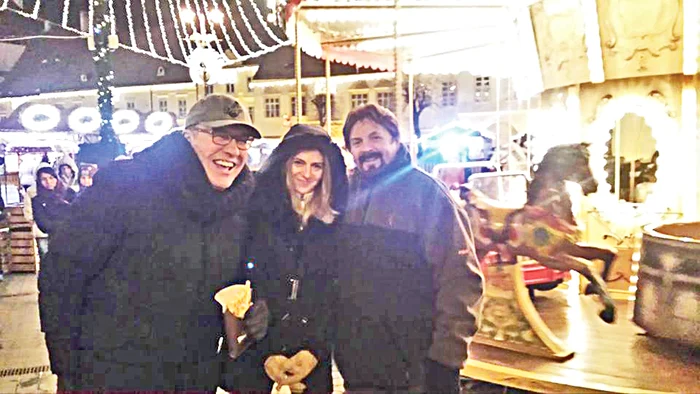 După show-ul de Revelion ei s-au distrat în orăşelul copiilor