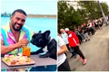 Coadă la saormeria lui Dorian Popa FOTO Instagram 