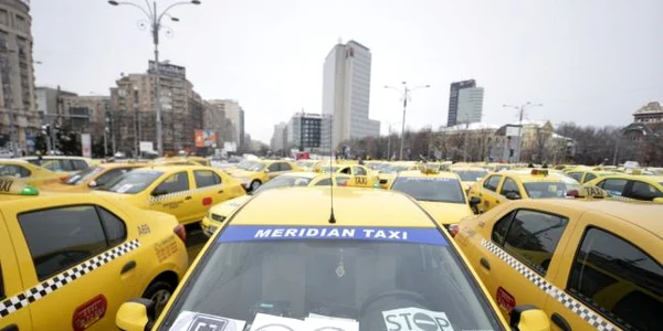Protest taximetristi  FOTO Mediafax 
