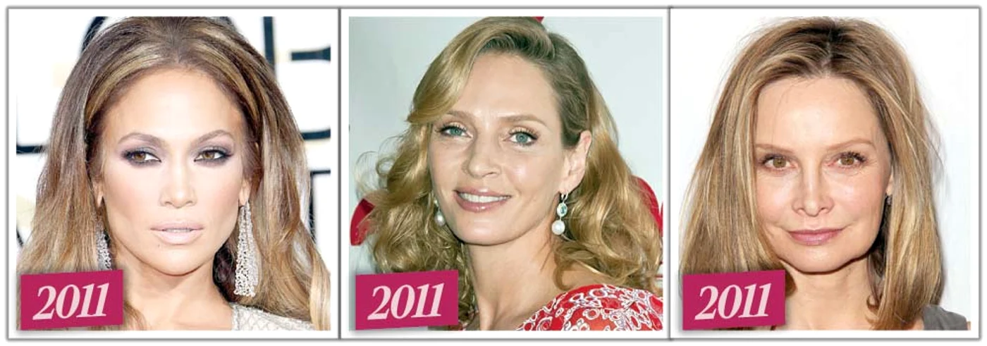 Jennifer Lopez, Calista Flockhart şi Uma Thurman in 2011