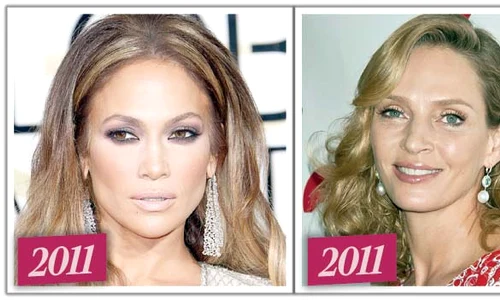 Jennifer Lopez, Calista Flockhart şi Uma Thurman in 2011 jpeg