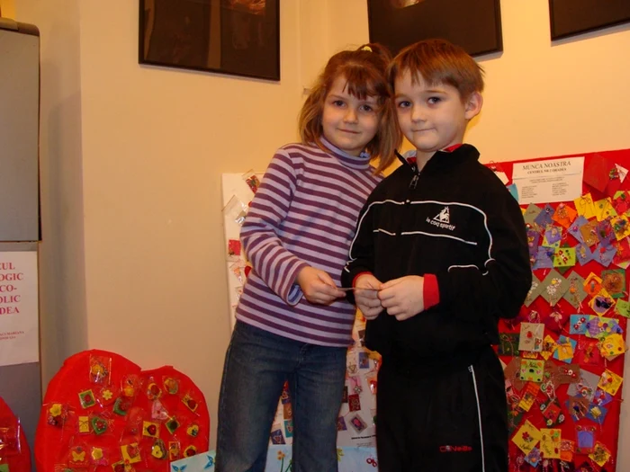 Bianca și Alin, de la grădinița numărul 30, din Oradea