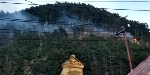 Zona în care a izbucnit incendiul este la altitudine