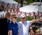 Prințesa Charlene și Prințul Albert la startul cursei de biciclete pe apă. FOTO: Frederic Nebinger/Palatul Princiar, Jean Charles Vinaj/Princess Charlene Foundation of Monaco
