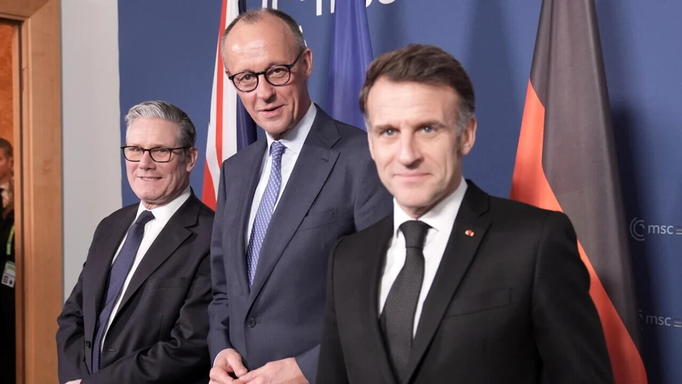 Keir Starmer, Friedrich Merz și Emmanuel Macron și-au dat întâlnire la Londra/FOTO:EPA/EFE 