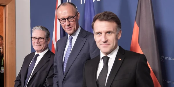 Starmer Merz Macron/FOTO:AFP