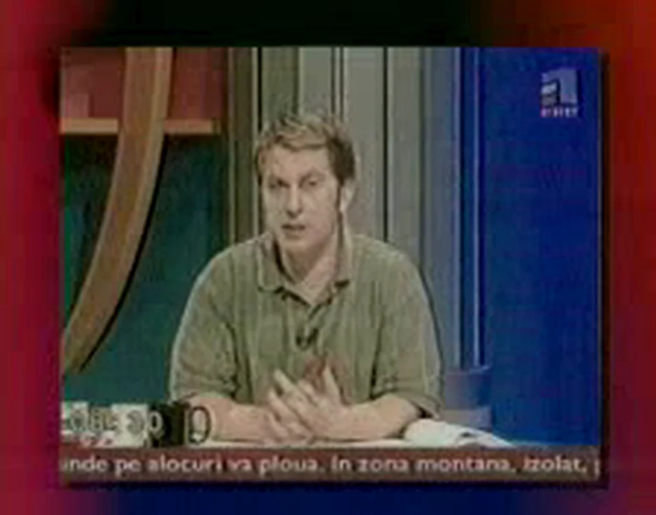 Pavel Bartoș a fost protagonistul unei gafe, chiar la debutul în televiziune