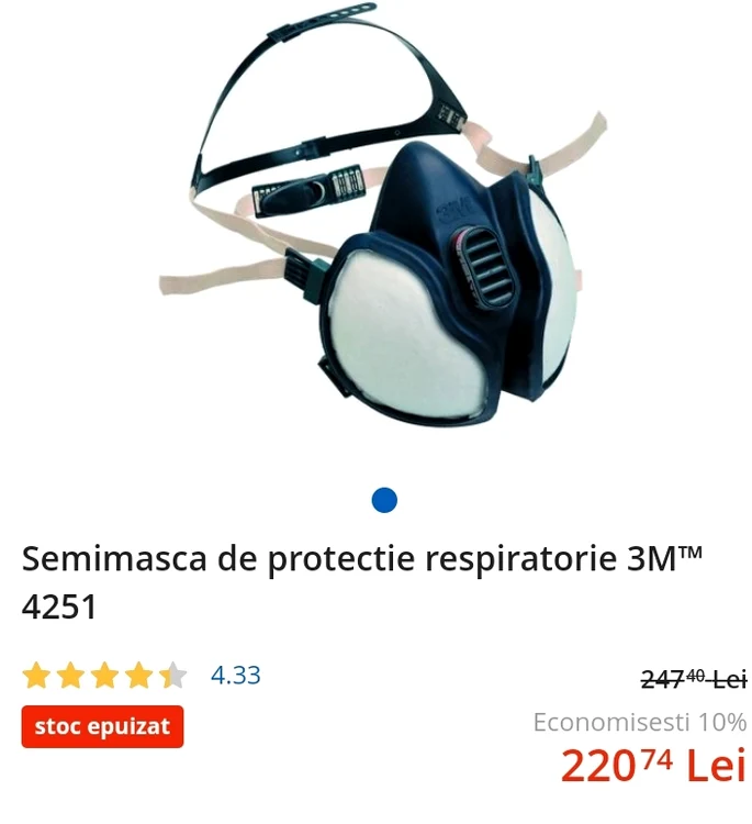 Și stocul acestor măști speciale s-a epuizat