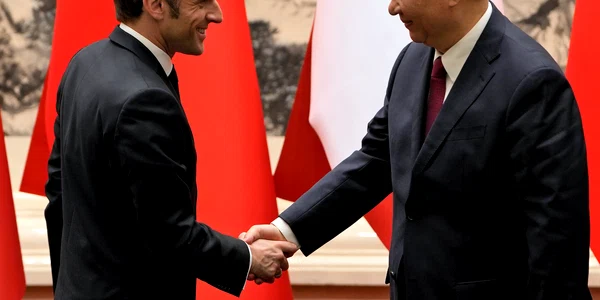 Emmanuel Macron si Xi Jinping FOTO EPA EFE jpg