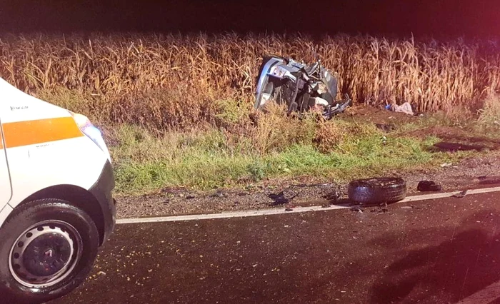 Doi adulți și doi copii au decedat în accidentul de la Săbăoani FOTO Poliția Neamț