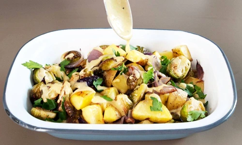 Legume la cuptor cu sos vinaigrette jpeg