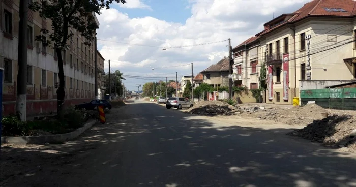 Şantierul de pe strada Popa Şapcă din Timişoara FOTO Ş.Both