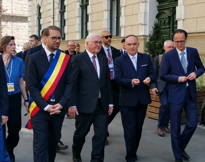 Președintele germaniei se plimbă la Timișoara FOTO Ștefan Both