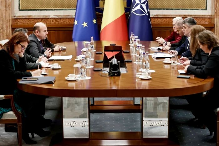 Premeirul Marcel Ciolacu, întîlnire de lucru cu ambasadorul Italiei în România Foto: Facebook