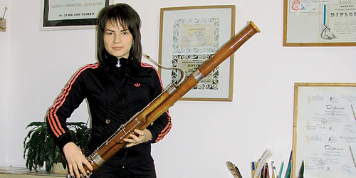 Iasmina Brejneni a început lecţiile de fagot în clasa a şasea