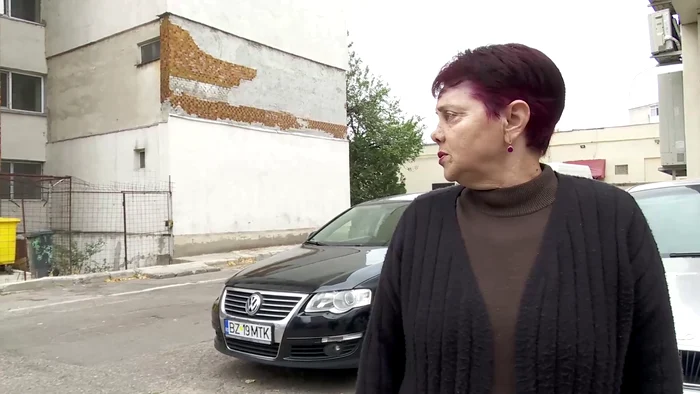Locatară în blocul-turn din Buzău FOTO I.B.