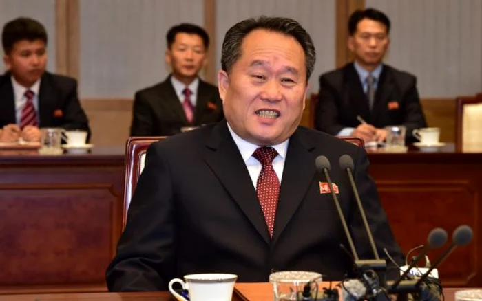 Ri Son-gwon la o reuniune cu o delegaţie din Coreea de Sud FOTO EPA-EFE